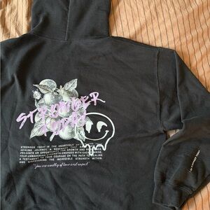 Stronger Today Black Hoodie